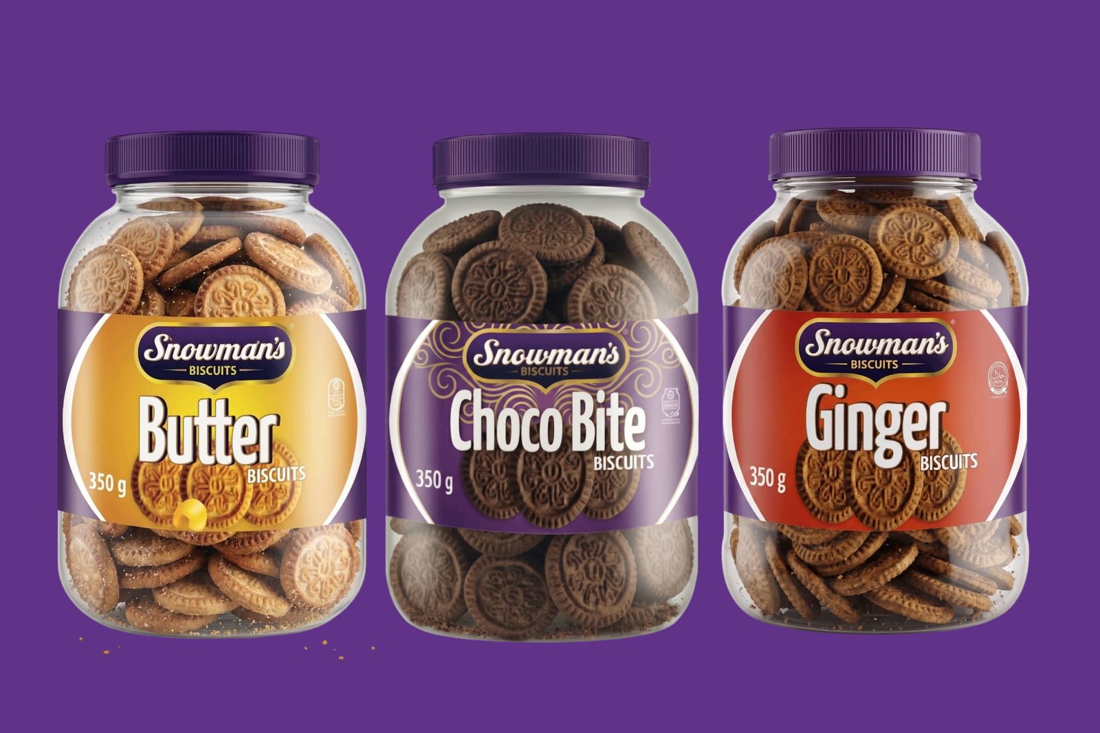 Snowman's Jar Biscuits