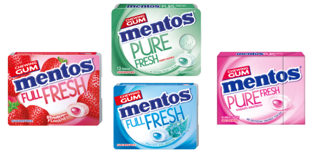 Mentos Blister Packet Gums (14g/8pcs)