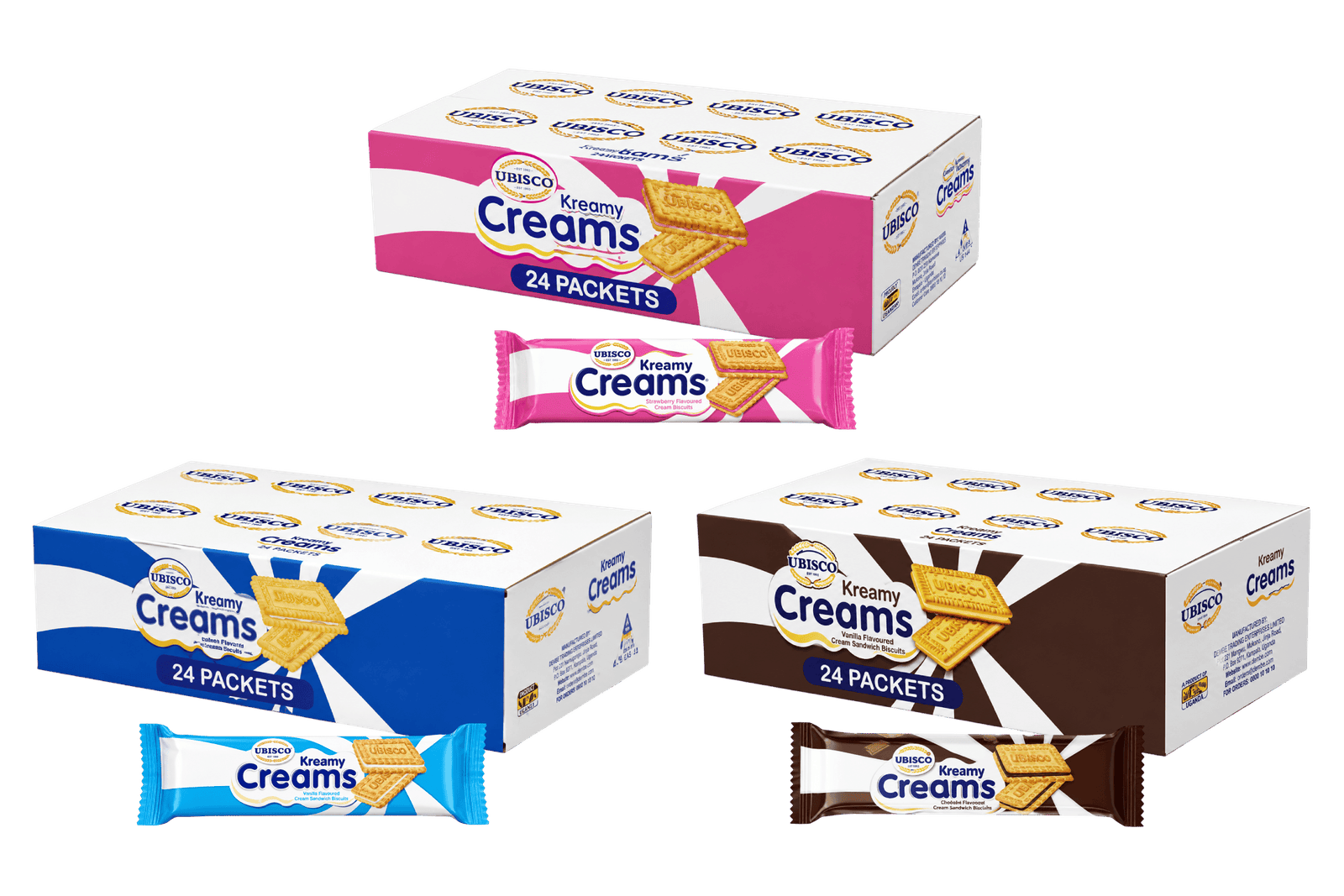 Kreamy Creams Sandwiched Biscuits - 24 Packets