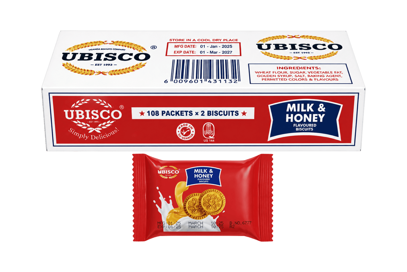 Milk & Honey flavored biscuits