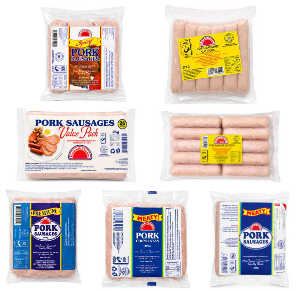 Pork sausages