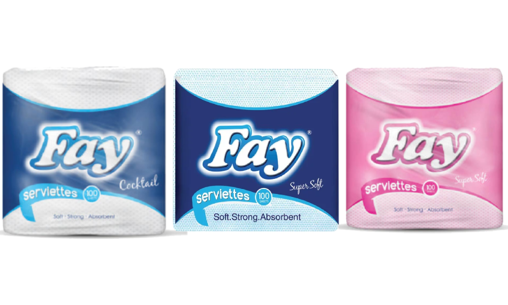 Fay Serviettes 1ply 60x100 Sheets