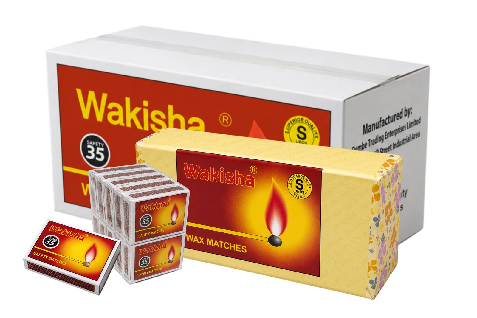 Wakisha Super 35 matchsticks