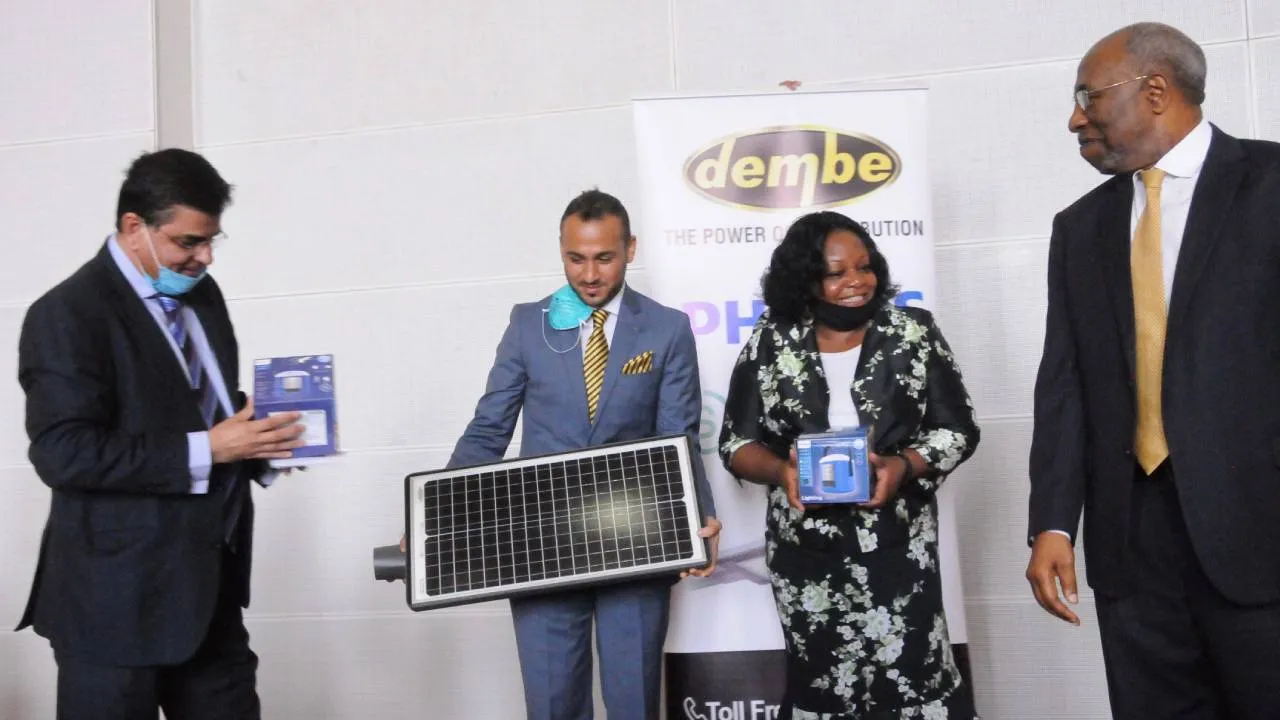 Dembe donates $265,000 worth of solar street lighting