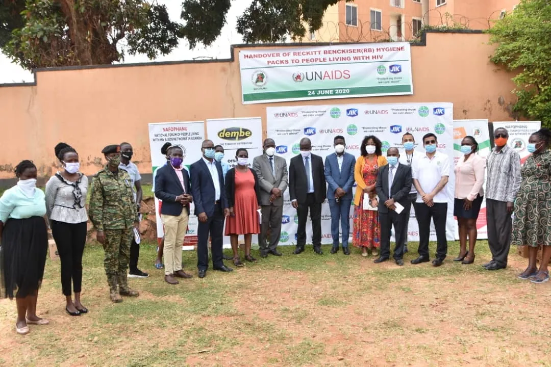 Through Dembe group, Reckitt Benckiser donates $240,000 worth of Dettol and Jik to people living with HIV in Uganda via UNAIDS