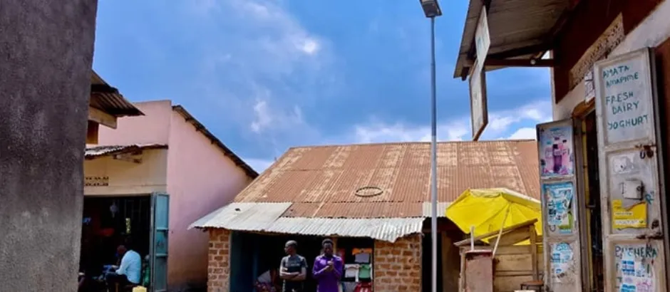 Dembe installs solar street lighting in Kampala slum